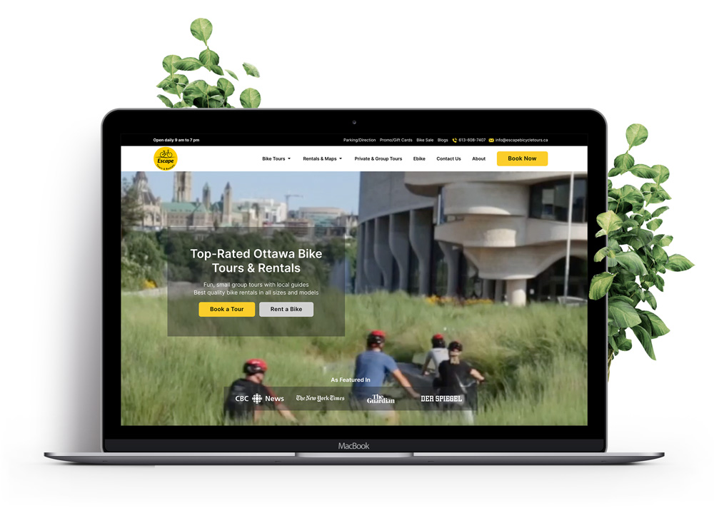 Web Design, SEO, Marketing, Website Design & Branding Services 3 Web design project for bike rental