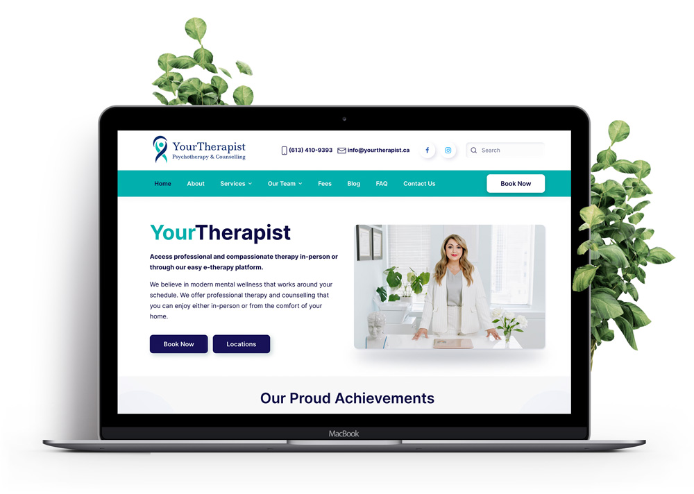 Web Design, SEO, Marketing, Website Design & Branding Services 5 Web design project for YourTherapist Psychotherapy & Counselling